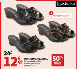 Auchan Mule Femme Inextenso offre