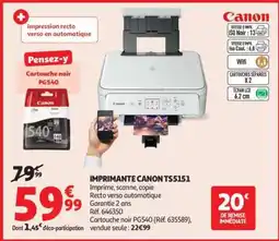 Auchan Imprimante Canon Ts5151 offre