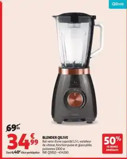 Auchan Blender Qilive offre