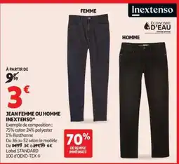 Auchan Jean Femme Ou Homme Inextenso offre