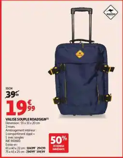 Auchan VALISE SOUPLE ROADSIGN offre