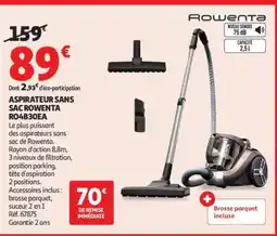Auchan Aspirateur Sans Sac Rowenta Ro4B30Ea offre