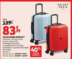 Auchan Valise Rigide Ophelie offre