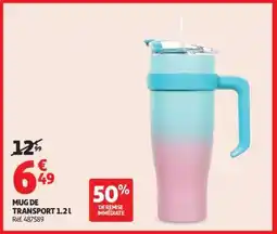 Auchan MUG DE TRANSPORT 1.2 l offre