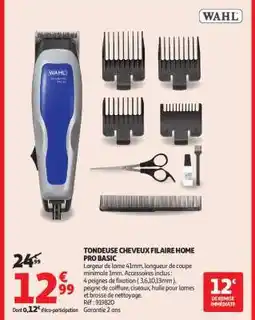 Auchan TONDEUSE CHEVEUX FILAIRE HOME PRO BASIC offre