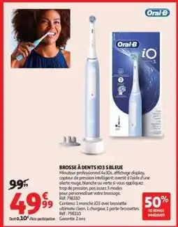 Auchan BROSSE À DENTS IO3 S BLEUE offre
