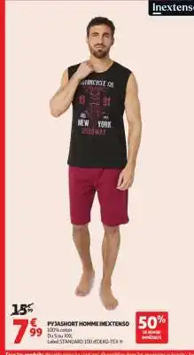 Auchan Pyjashort Homme Inextenso offre
