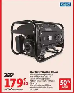 Auchan Groupe Électrogène 2900 W offre