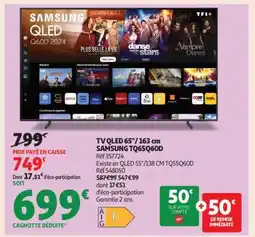 Auchan Tv Qled 65 / 163 Cm Samsung Tq65Q60D offre