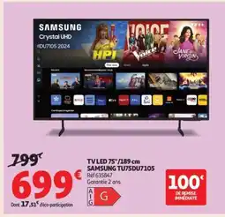Auchan SAMSUNG TU75DU7105 offre