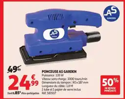 Auchan Ponceuse As Garden offre