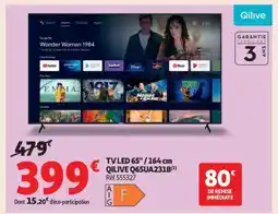 Auchan TV LED 65 / 164 cm QILIVE Q65UA231B offre