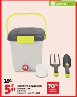 Auchan Composteur Bokashi 8 L Gardenstar offre