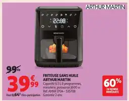 Auchan Friteuse Sans Huile Arthur Martin offre