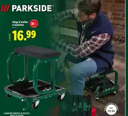 Lidl PARKSIDE Siège d'atelier à roulettes offre