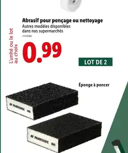 Lidl PARKSIDE Abrasif pour ponçage ou nettoyage offre