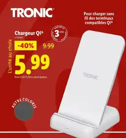 Lidl TRONIC Chargeur Qi offre