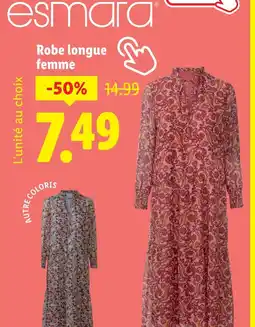 Lidl ESMARA Robe longue femme offre