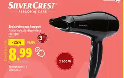 Lidl SILVERCREST Sèche-cheveux ionique offre