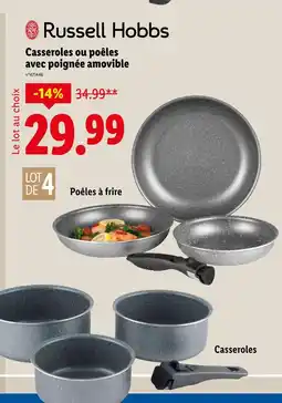 Lidl RUSSELL HOBBS Casseroles ou poêles avec poignée amovible offre