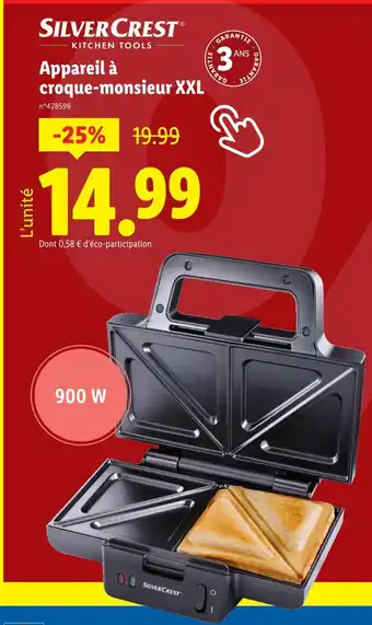 Lidl SILVERCREST Appareil à croque-monsieur XXL offre