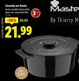 Lidl MASTERPRO Cocotte en fonte offre
