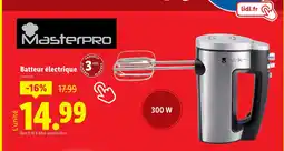 Lidl MASTERPRO Batteur électrique offre