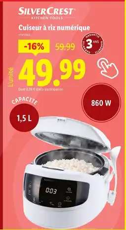Lidl SILVERCRET Cuiseur à riz numérique offre