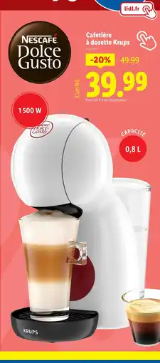 Lidl KRUPS Cafetière à dosette Krups offre
