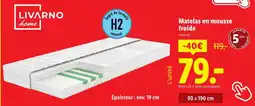 Lidl LIVARNO HOME Matelas en mousse froide offre