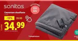 Lidl SANITAS Couverture chauffante offre