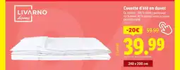 Lidl LIVARNO HOME Couette d’été en duvet offre