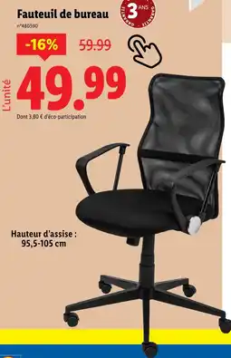 Lidl Fauteuil de bureau offre