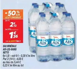 Netto Netto - eau minerale aix-les-bains offre