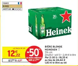 Intermarché HEINEKEN Bière blonde offre