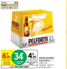 Intermarché PELFORTH Bière blonde offre