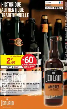 Intermarché JENLAIN Bière ambrée offre
