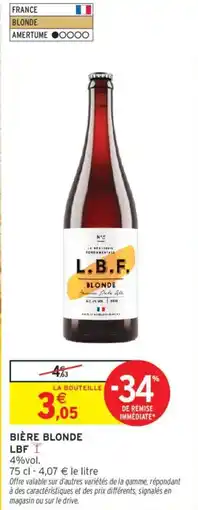 Intermarché PIETRA Bière Ambree offre