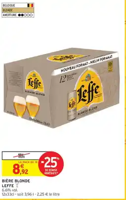 Intermarché LEFFE Bière blonde offre