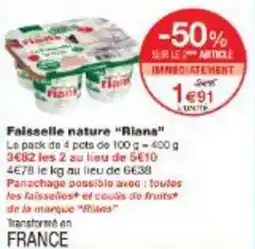 Monoprix Faisselle nature rians offre