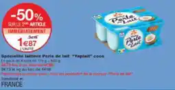 Monoprix Spécialité laitière perle de lait yoplait coco offre