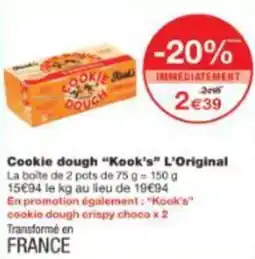 Monoprix Cookie dough kook s l original offre