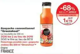 Monoprix Gaspacho conventionnel greenshoot offre