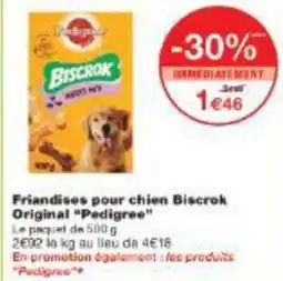 Monoprix Friandises pour chien biscrok original pedigree offre