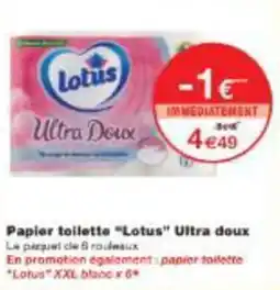 Monoprix Papier toilette lotus ultra doux offre