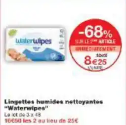 Lingettes humides nettoyantes waterwipes