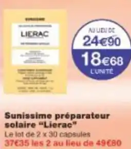 Sunissime préparateur solaire lierac