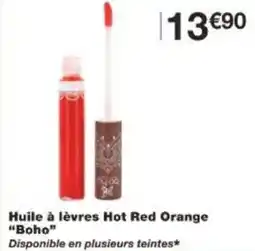 Monoprix Huile à lèvres hot red orange boho offre