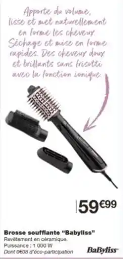 Monoprix Brosse soufflante babyliss offre