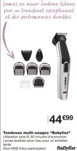 Monoprix Tondeuse multi usages babyliss offre
